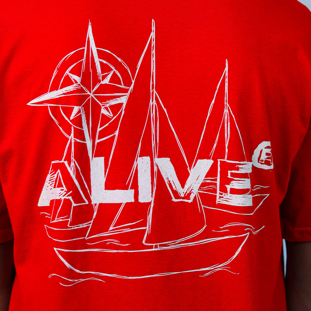 Camiseta Alive Ship Vermelho