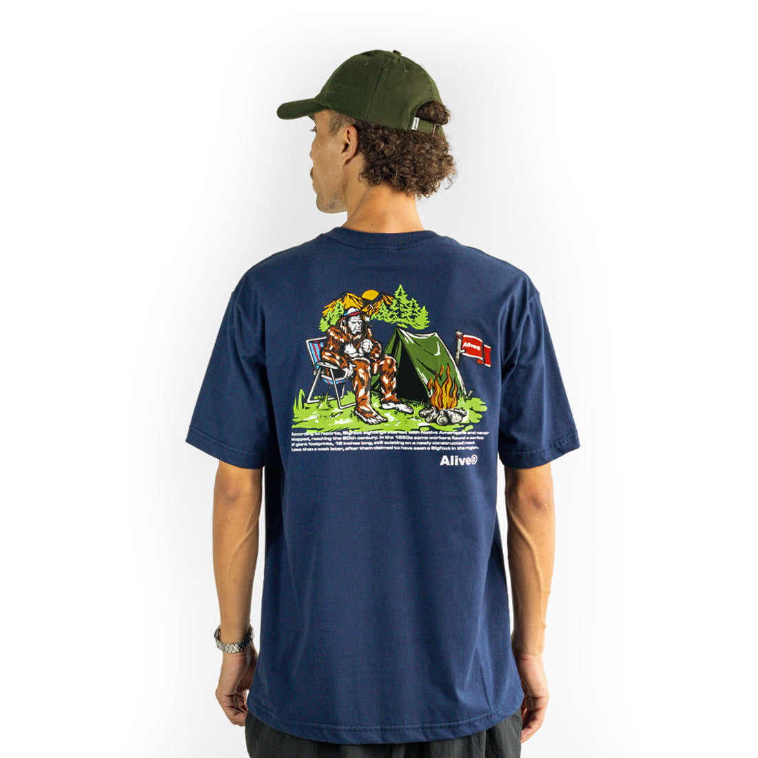 Camiseta Alive Big Foot Azul