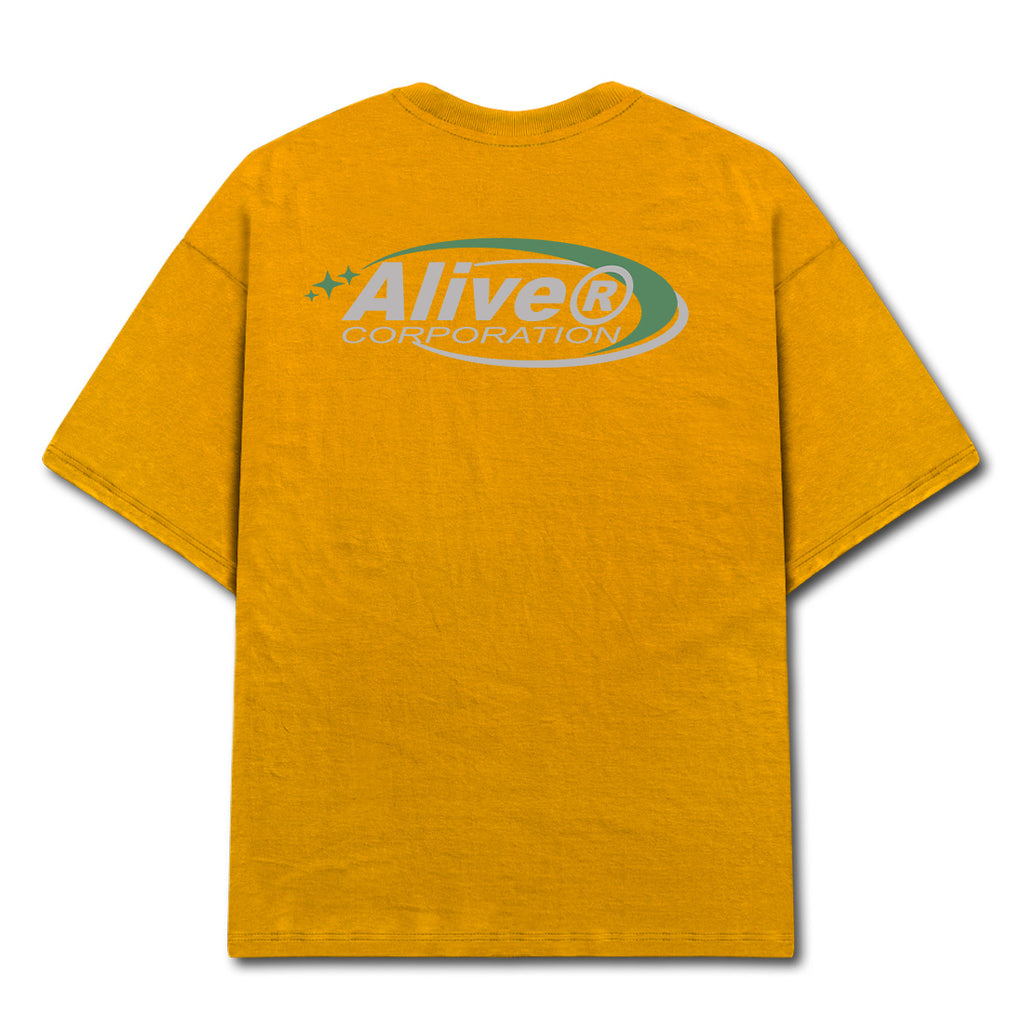Camiseta Alive New Corporation Mostarda