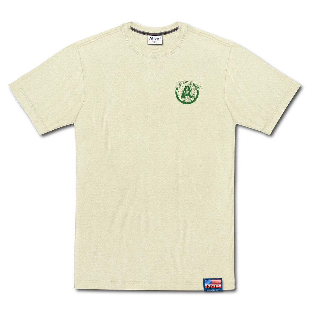Camiseta Alive Flowers Off White