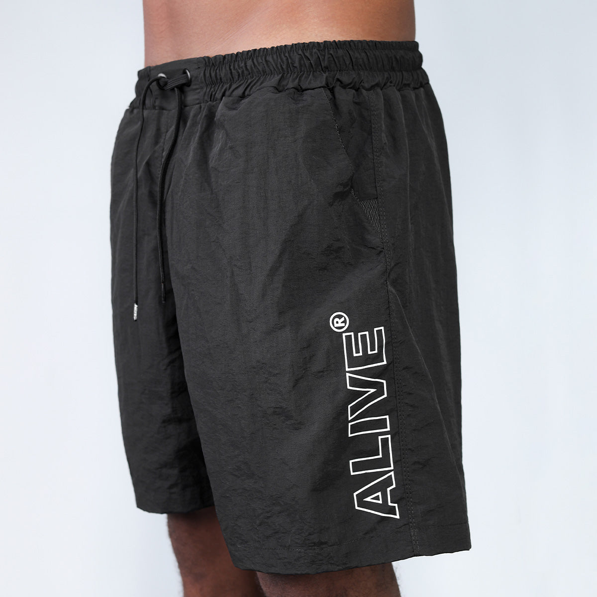 Short Alive Big Logo Preto
