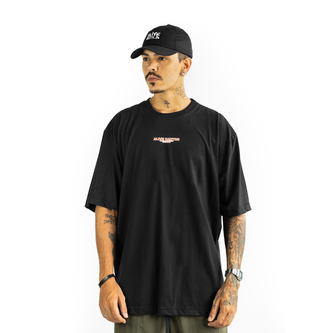 Camiseta Alive Canyon Preto