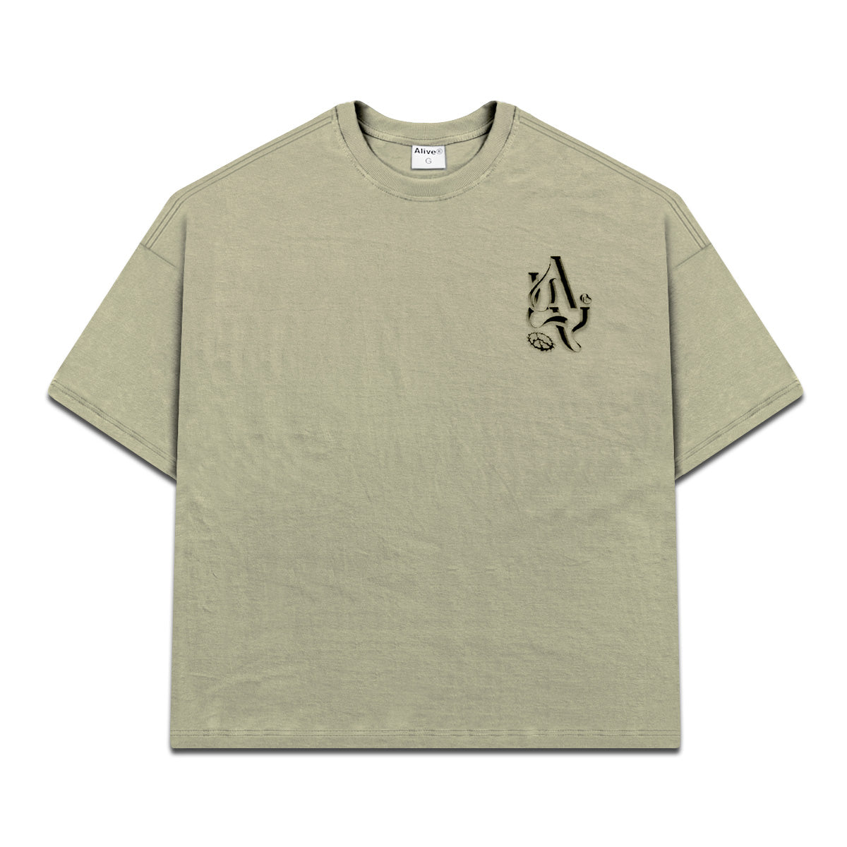 Camiseta Alive Oversized ALV Bege