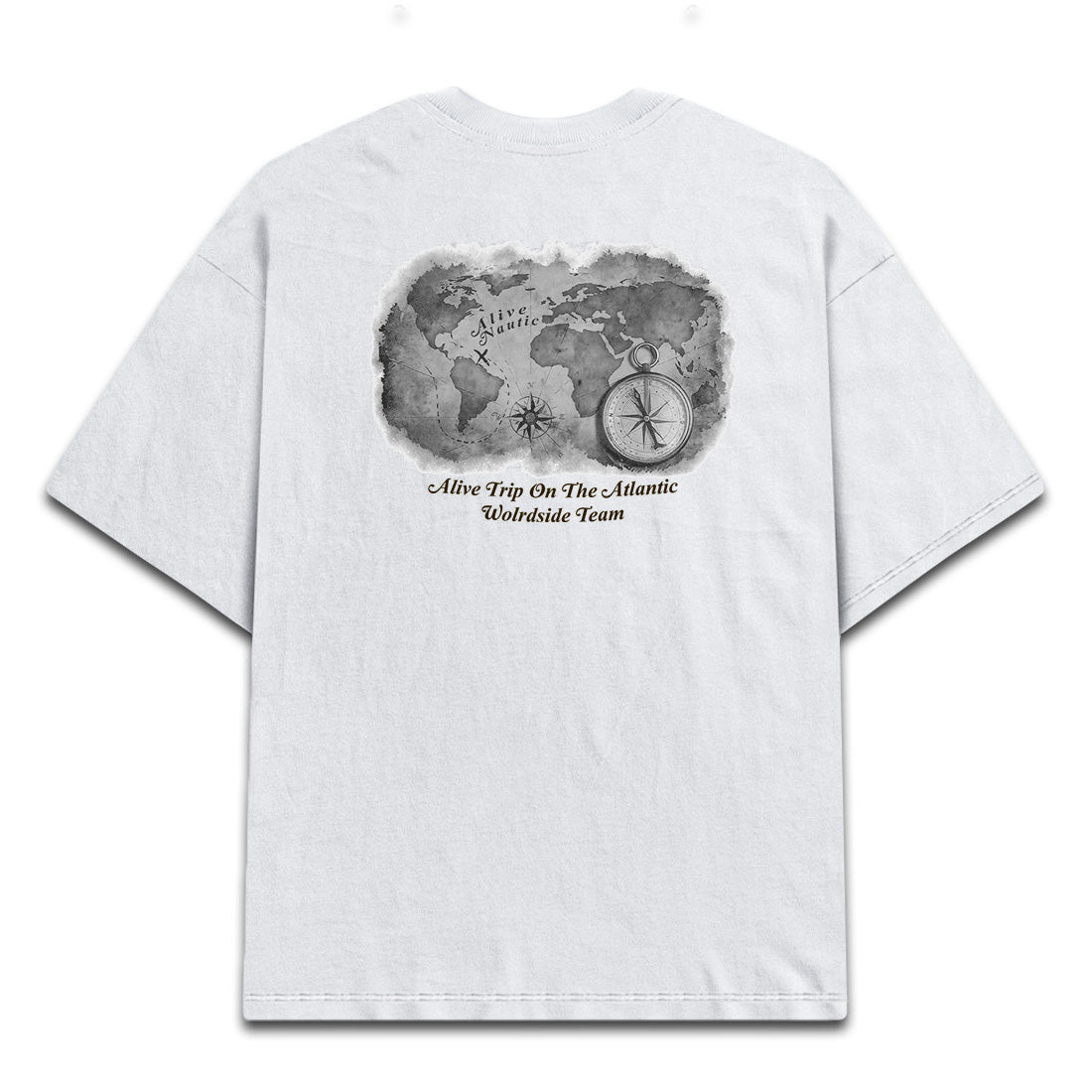 Camiseta Alive Map Branco