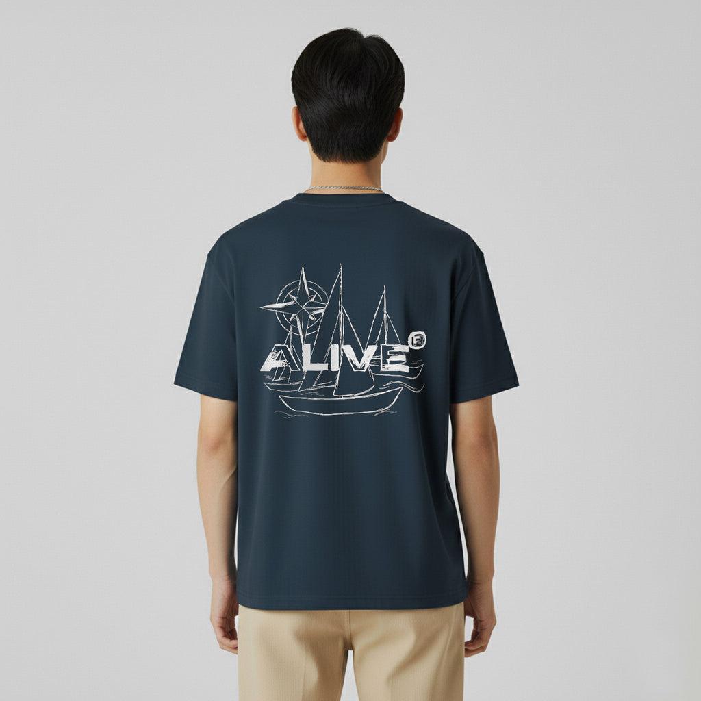 Camiseta Alive Ship Azul Marinho