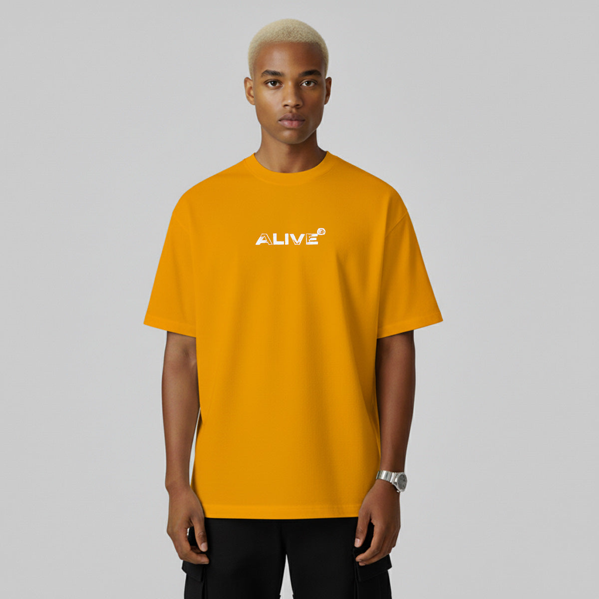 Camiseta Alive Ship Mostarda