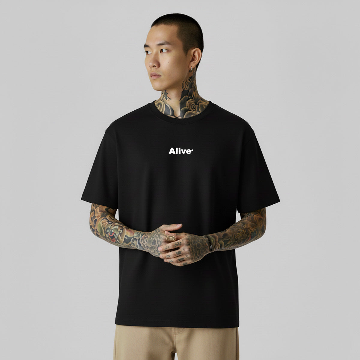 Camiseta Alive Logo Basic Preto