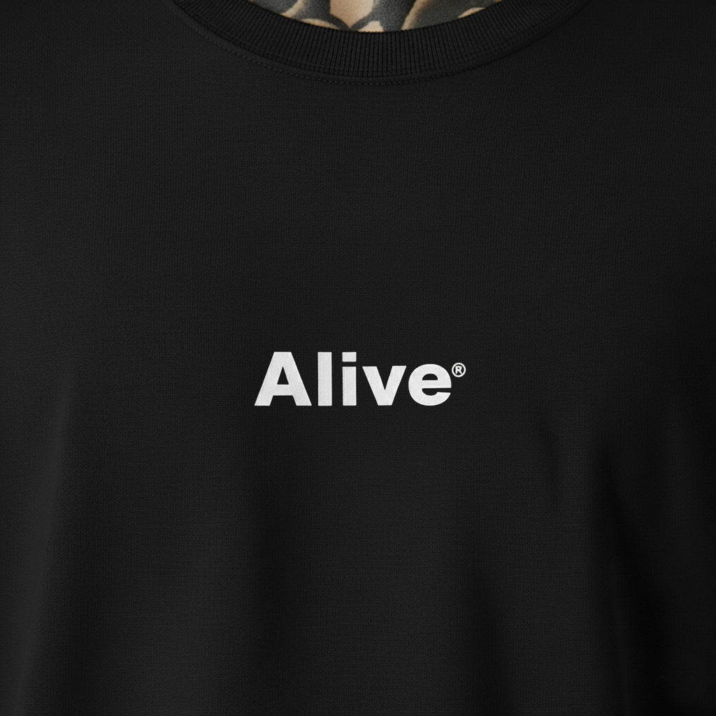 Camiseta Alive Logo Basic Preto