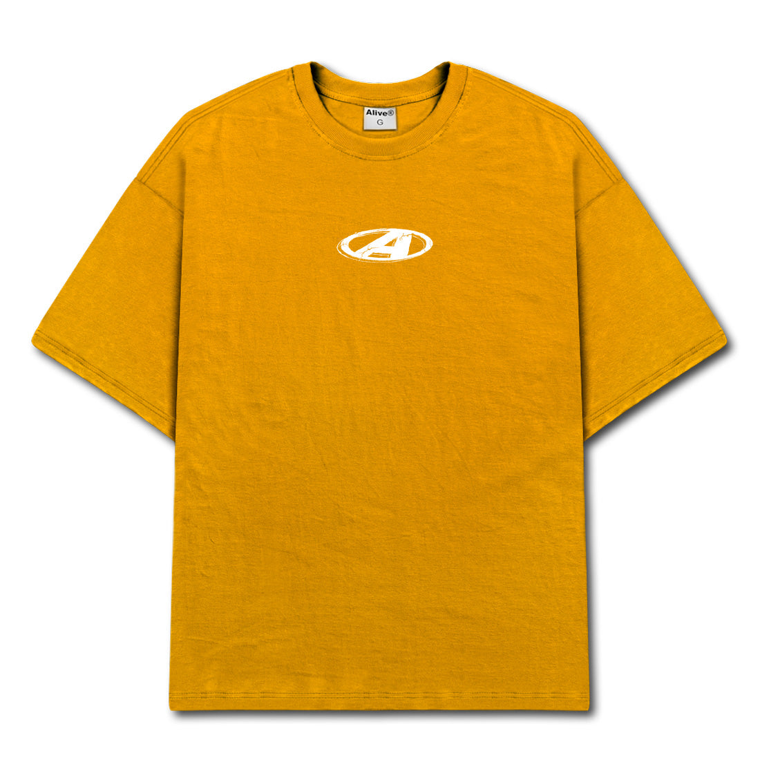 Camiseta Alive Stone Mostarda