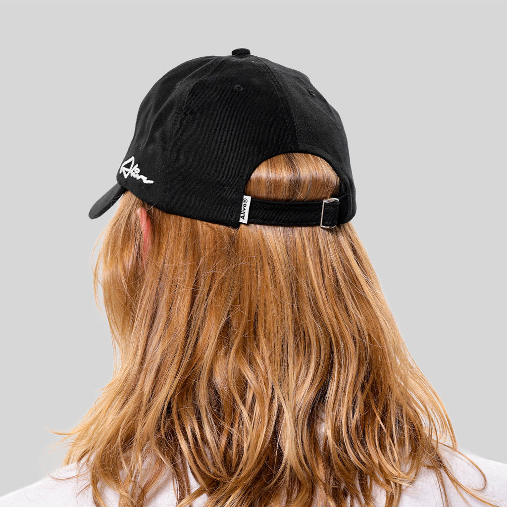 Boné Alive Dad Hat Side Rubric Preto Texas