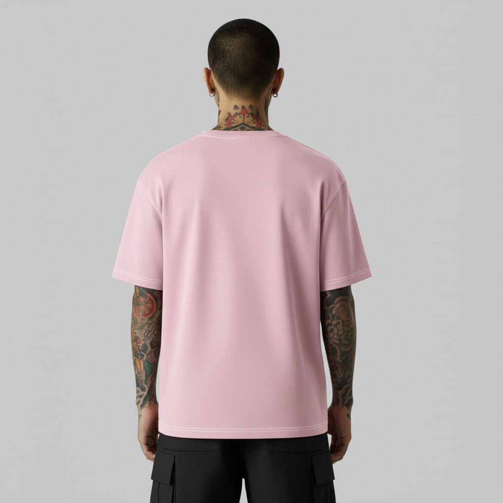 Camiseta Alive Basic Rosa Azul