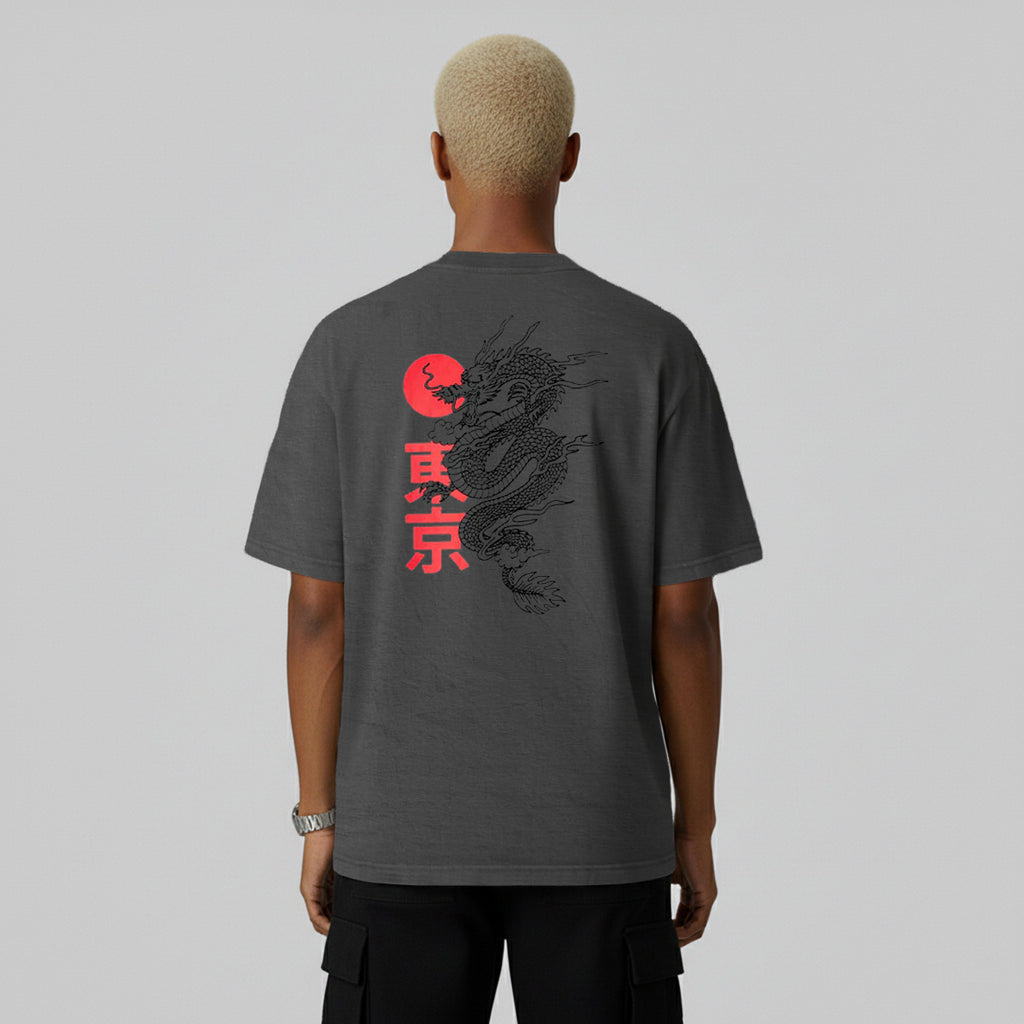 Camiseta Alive Eastern Dragon Chumbo