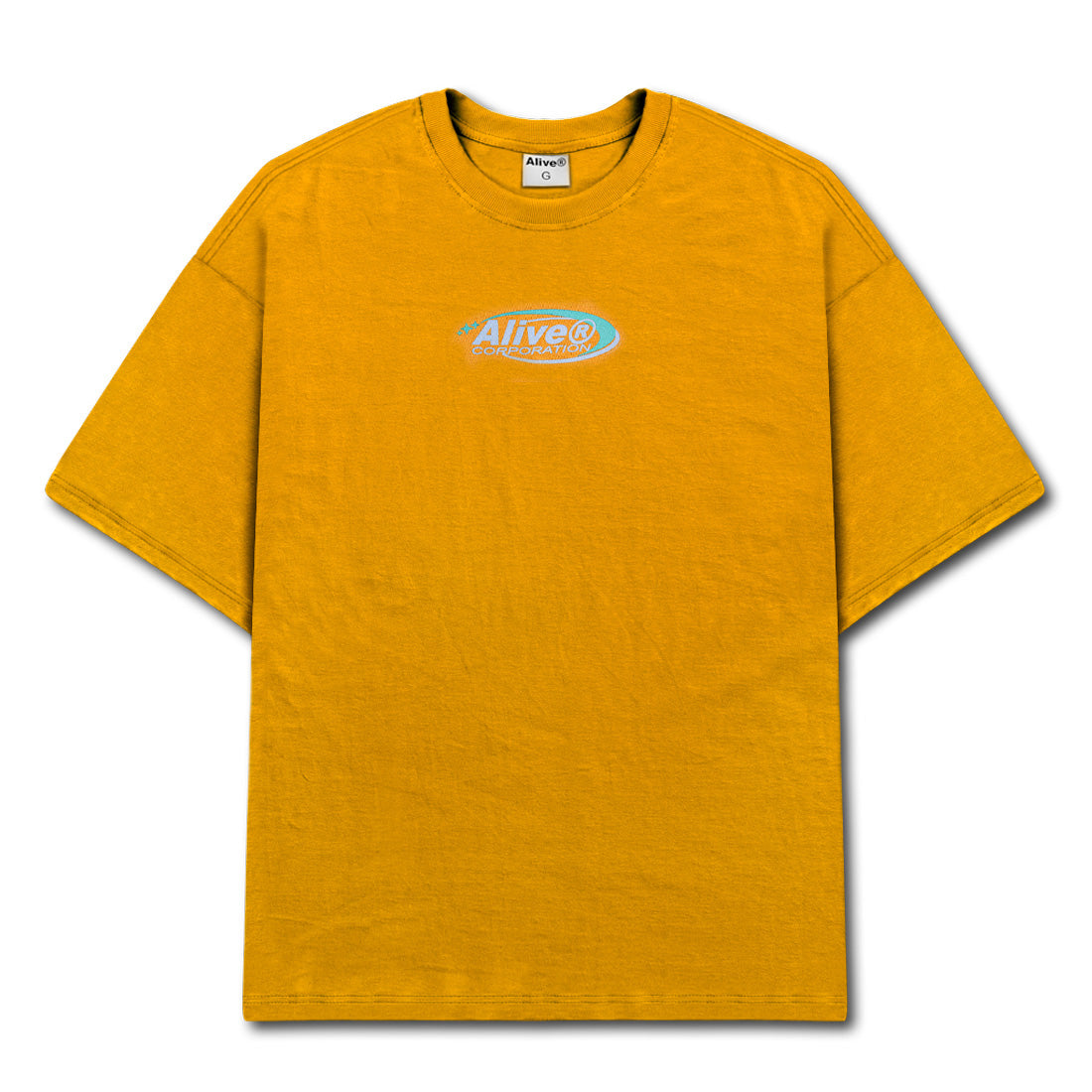 Camiseta Alive New Corporation Mostarda