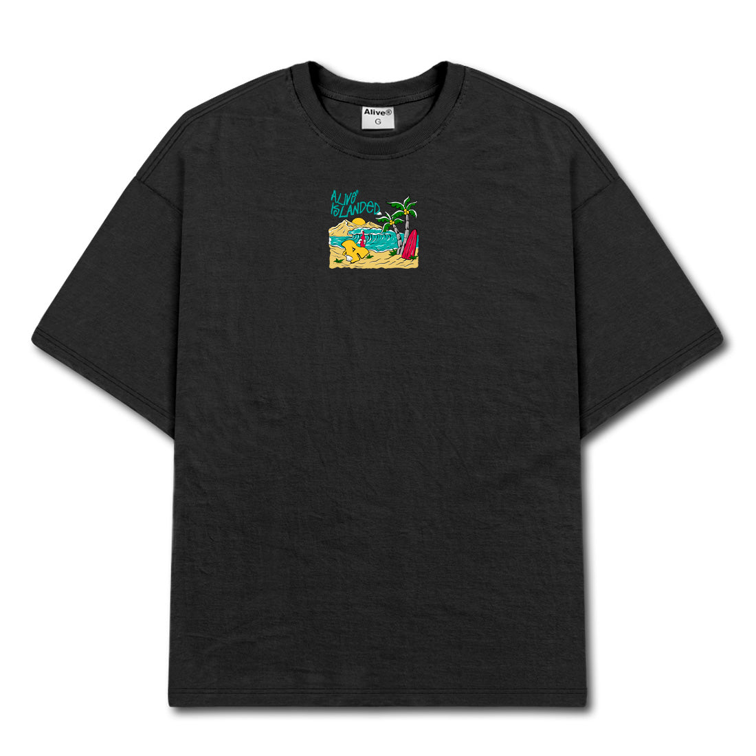 Camiseta Alive Waves Preto