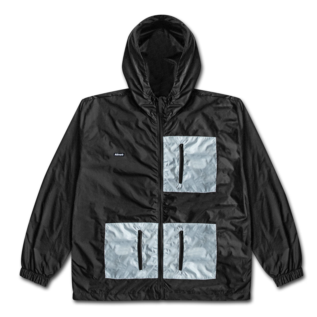 Jaqueta Corta Vento Alive Three Pockets Preto