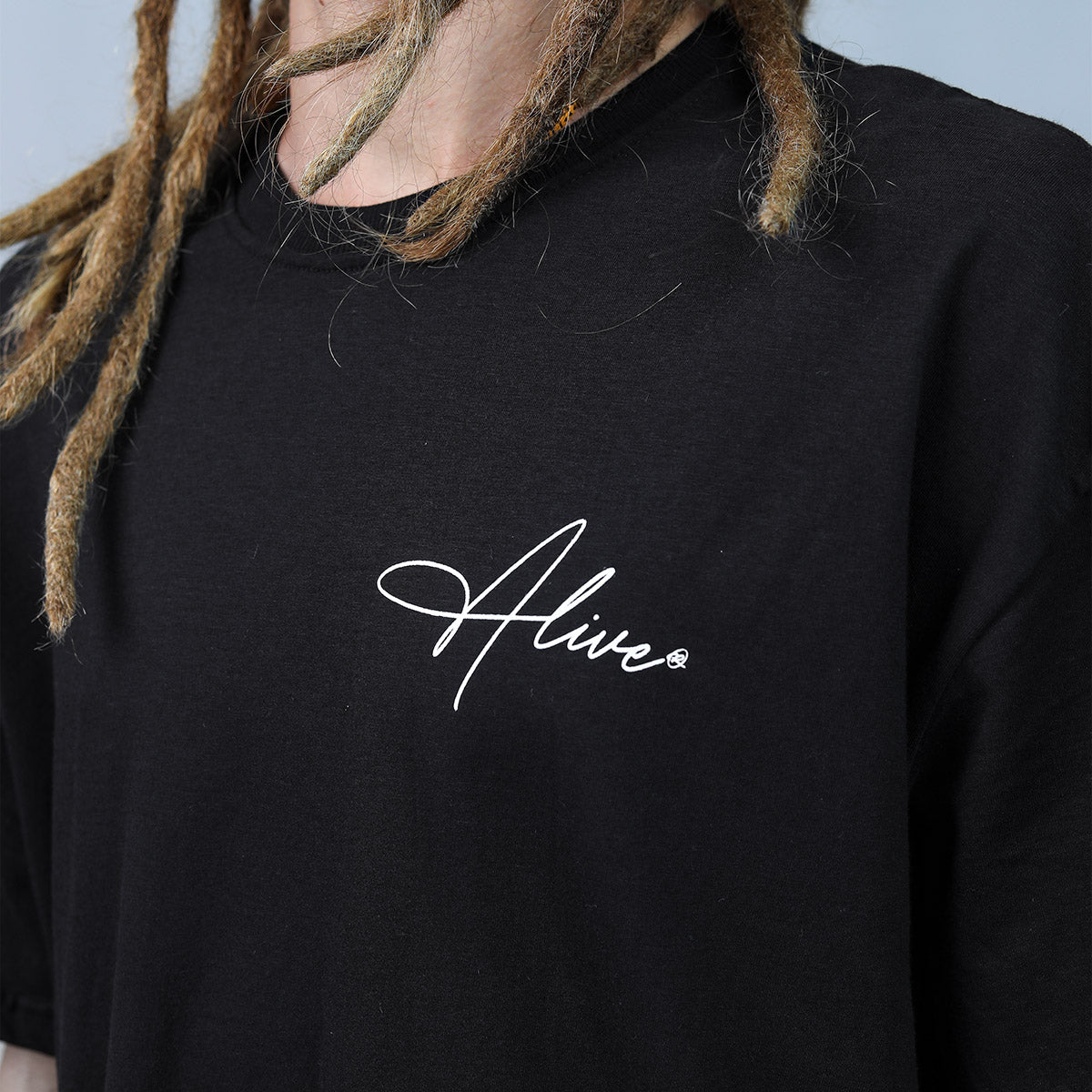 Camiseta Alive Oversized New Signature Preto - NAUTIC