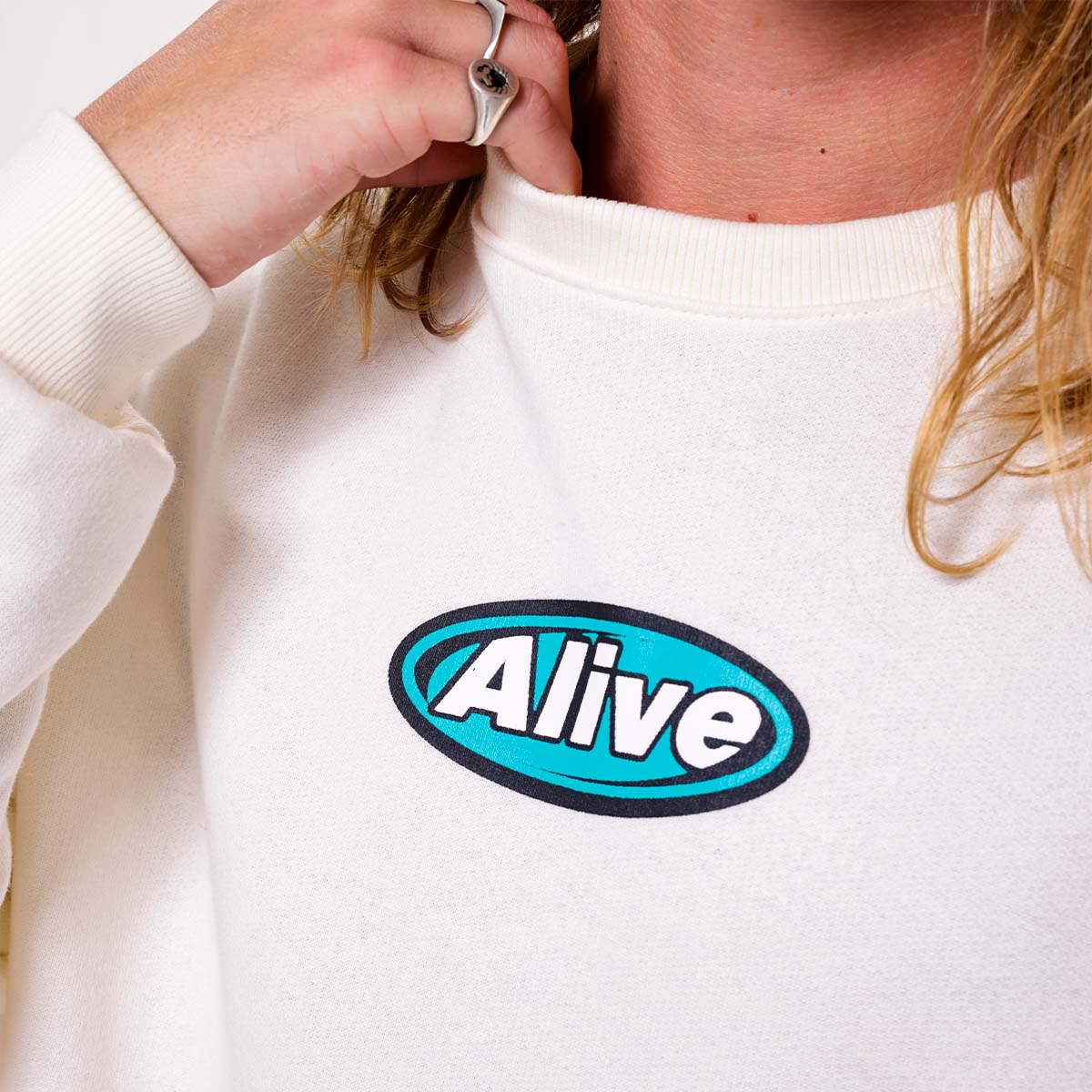 Moletom Alive Careca Water Off White - Texas