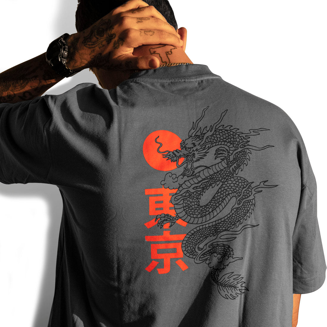 Camiseta Alive Eastern Dragon Chumbo