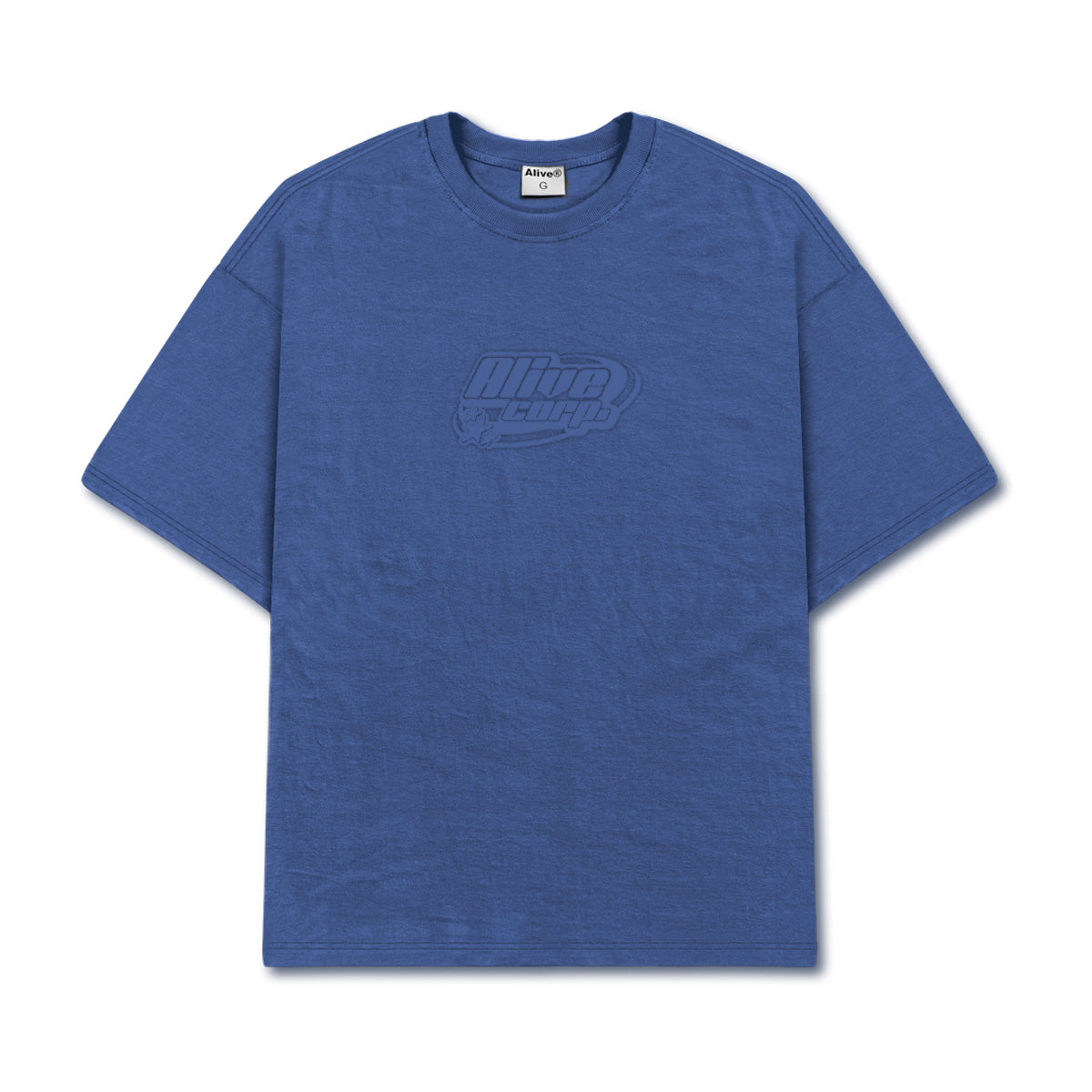 Camiseta Alive Clássica Emboss Azul