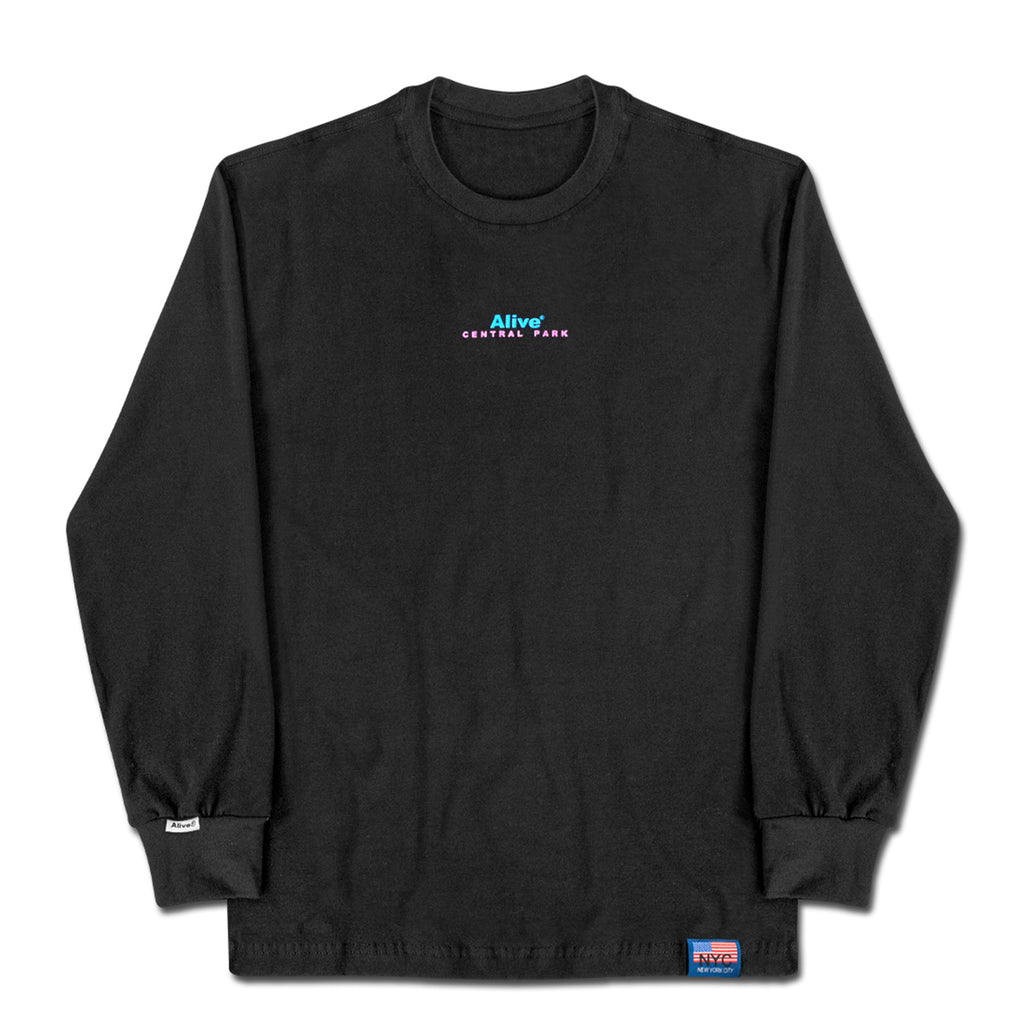 Camiseta Alive Central Park Preto Manga Longa