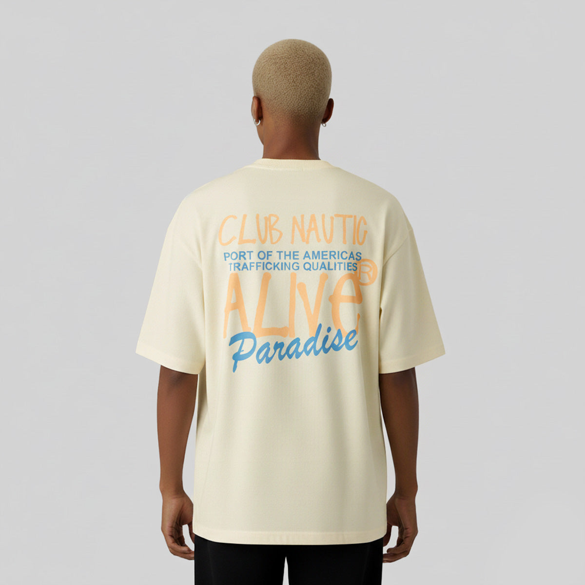 Camiseta Alive Oversized Essencial Nautic Off White