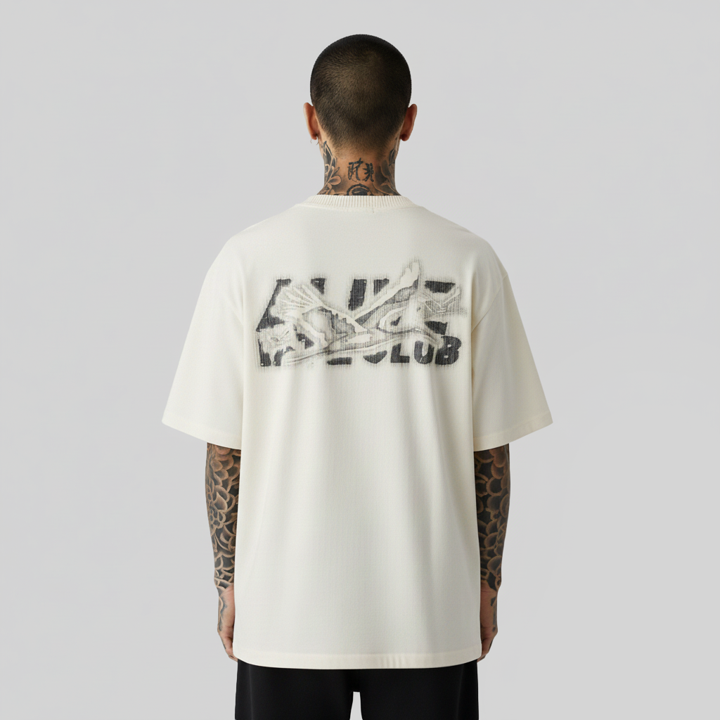 Camiseta Alive Oversized Essencial Club Off White