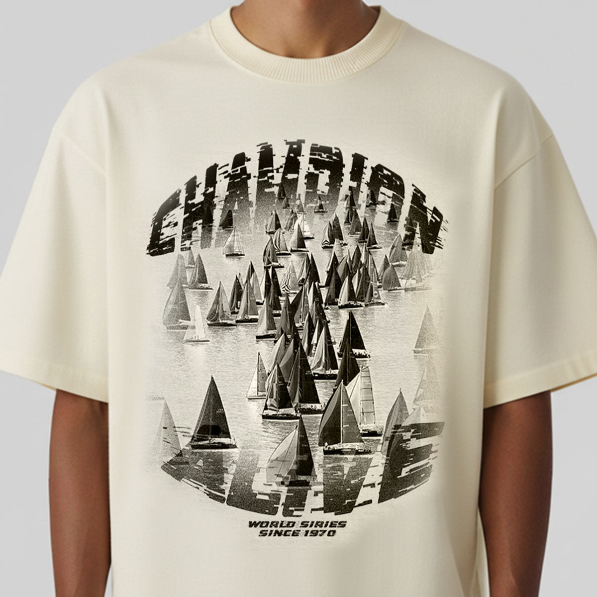 Camiseta Alive Oversized Essencial Champion Off White