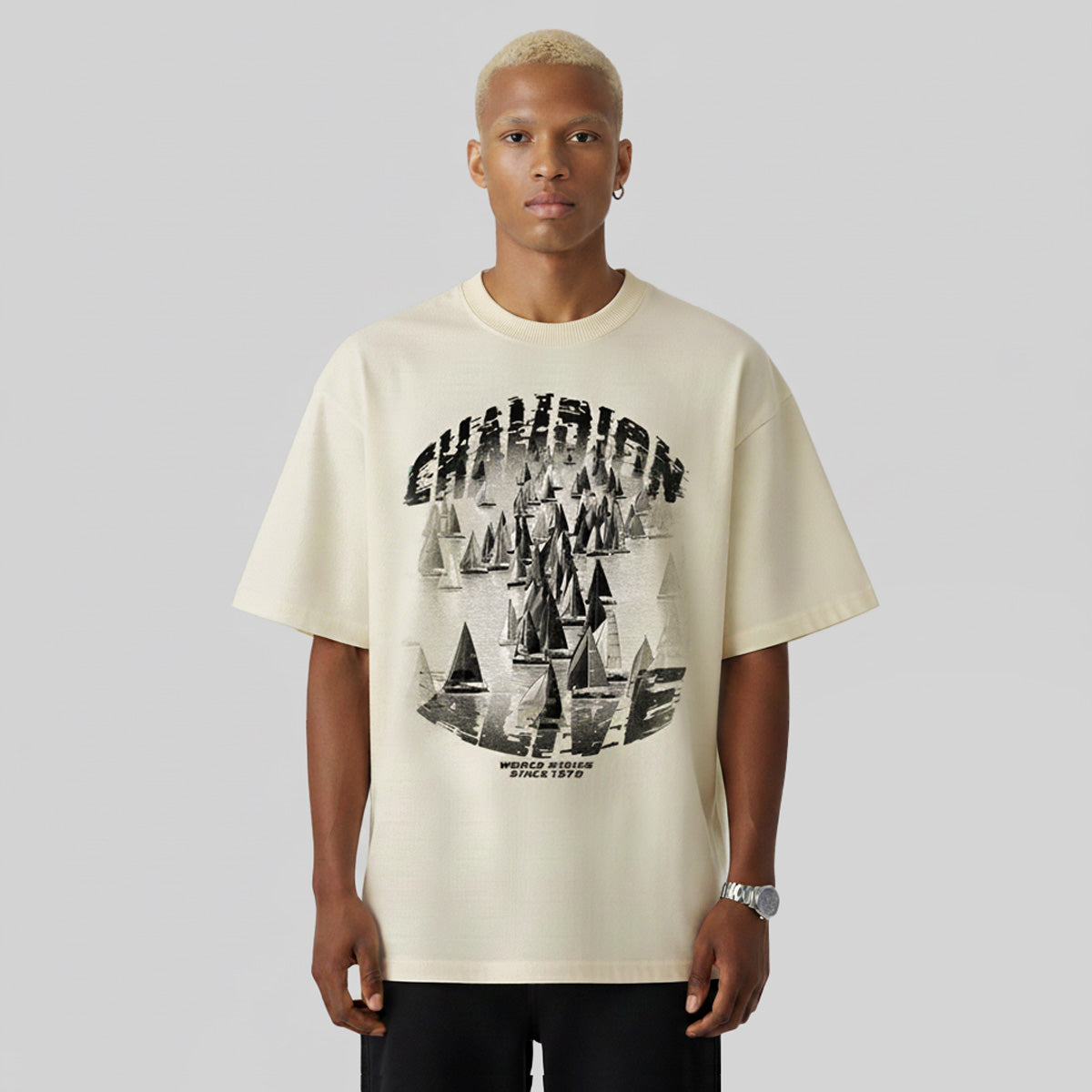 Camiseta Alive Oversized Essencial Champion Off White