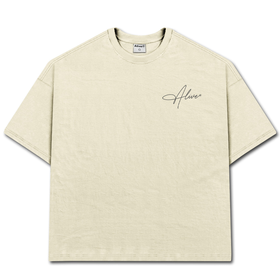 Camiseta Alive Oversized New Signature Off White