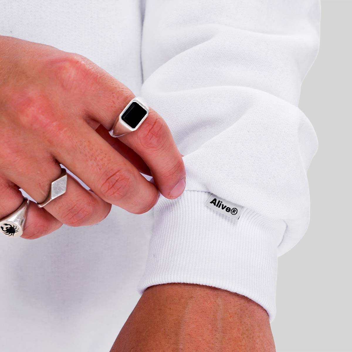 Casaco Alive Zipper Houston Branco - Texas – Alive®