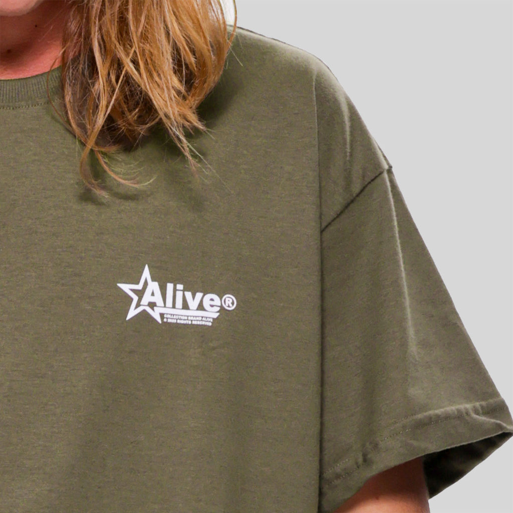 Camiseta Alive Clássica Arrive Verde Musgo