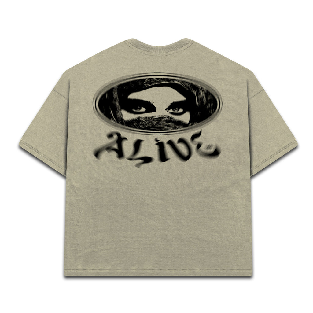 Camiseta Alive Oversized Arabic Bege