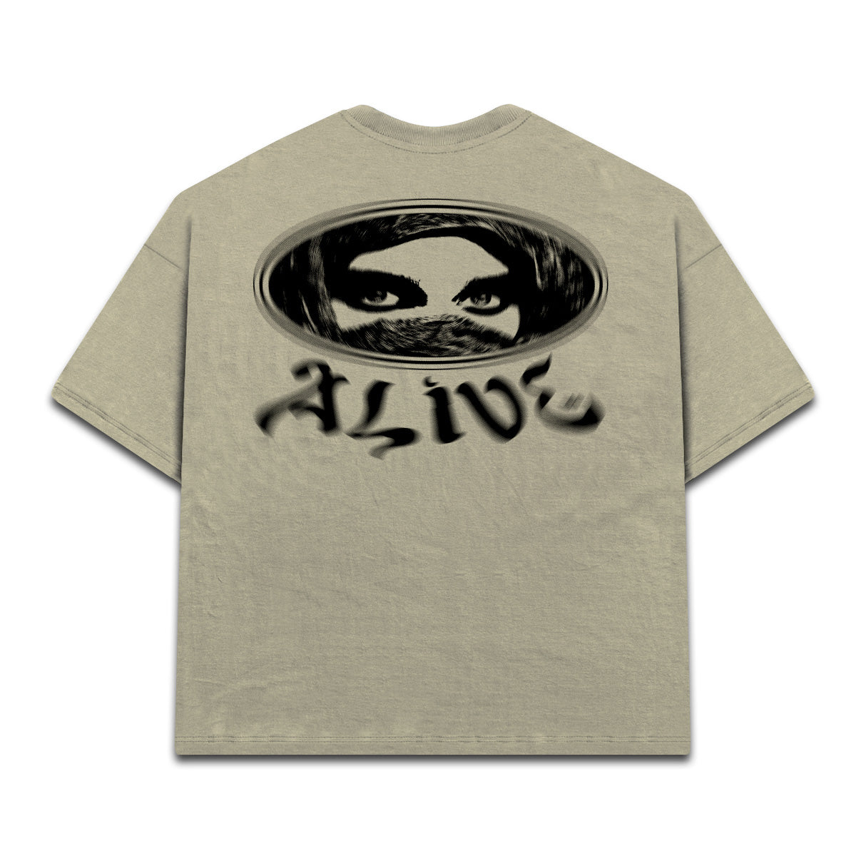 Camiseta Alive Oversized Arabic Bege