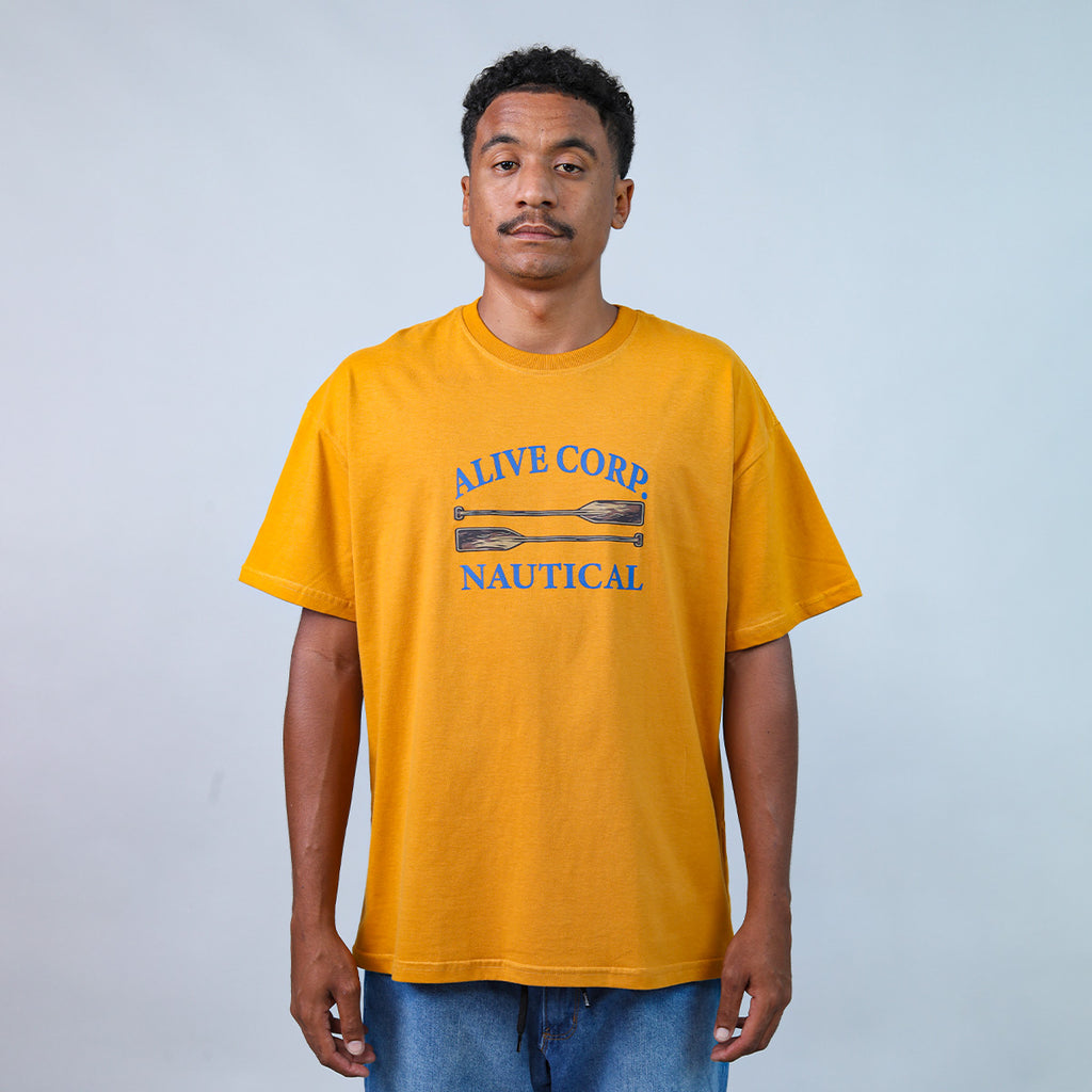 Camiseta Alive Paddle Mostarda