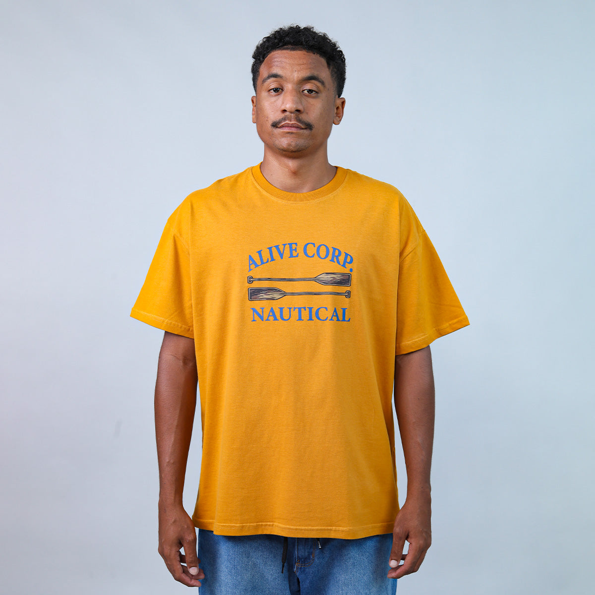 Camiseta Alive Paddle Mostarda