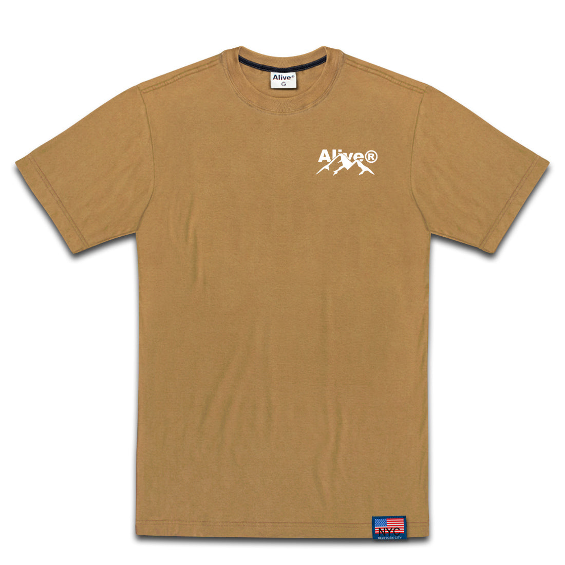 Camiseta Alive Mountain Marrom