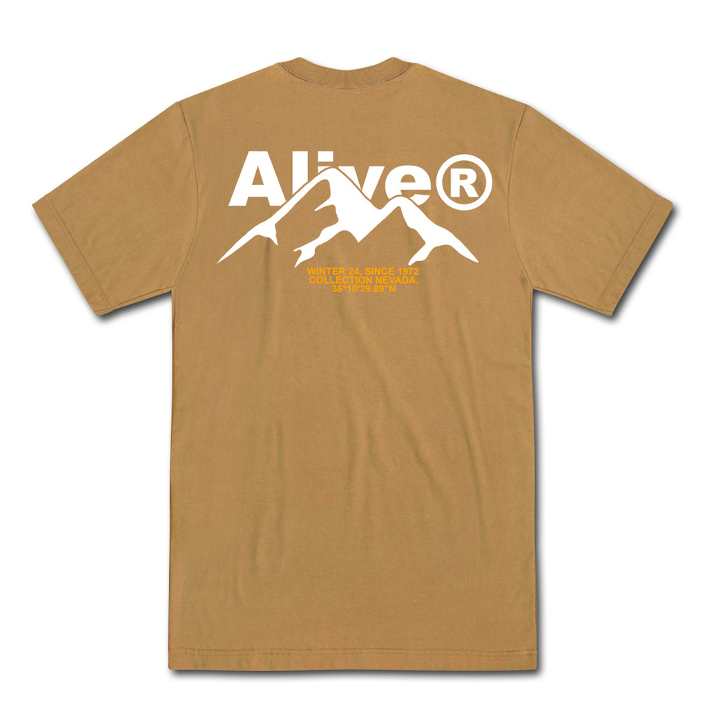 Camiseta Alive Mountain Marrom