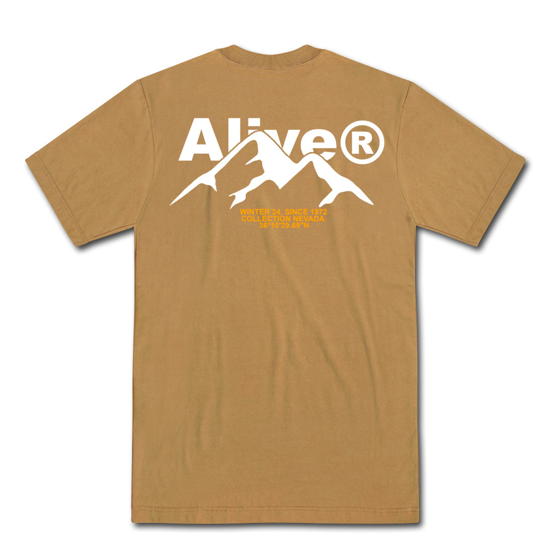 Camiseta Alive Mountain Marrom