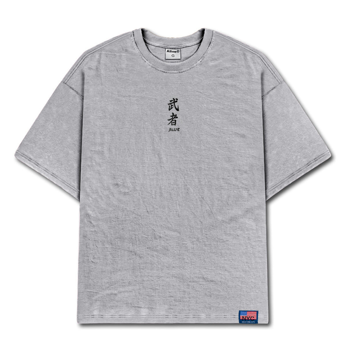 Camiseta Alive Eastern Dragon Cinza Mescla