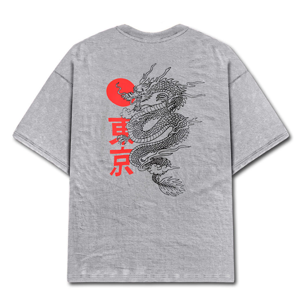 Camiseta Alive Eastern Dragon Cinza Mescla