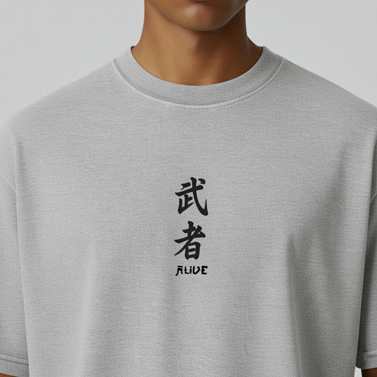 Camiseta Alive Eastern Dragon Cinza Mescla