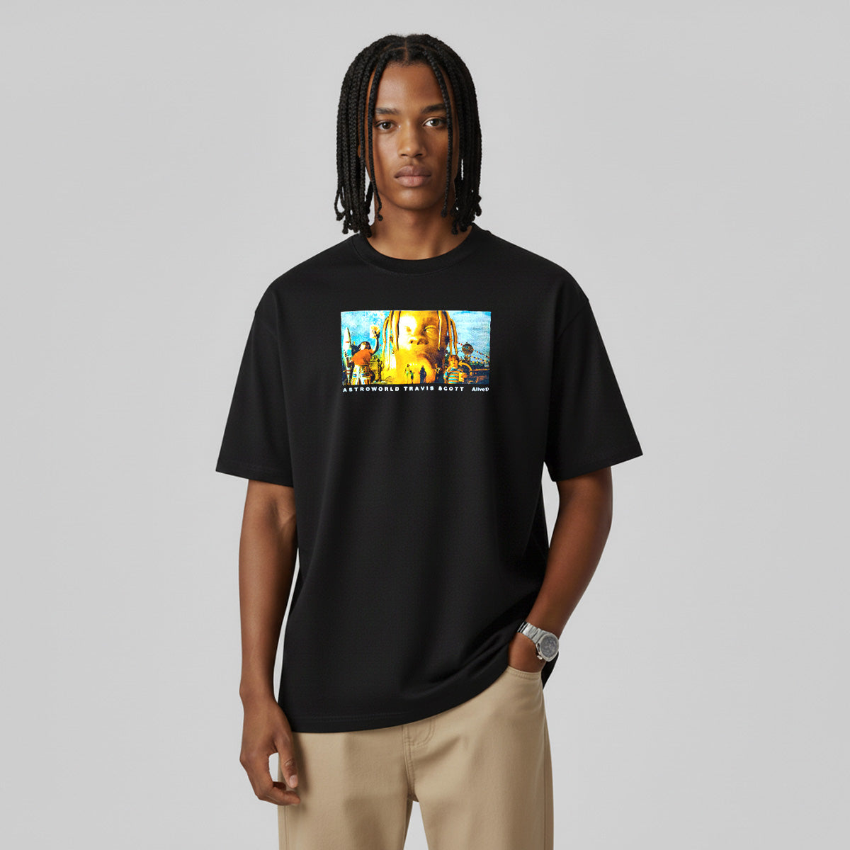 Camiseta Alive Astroworld Preto