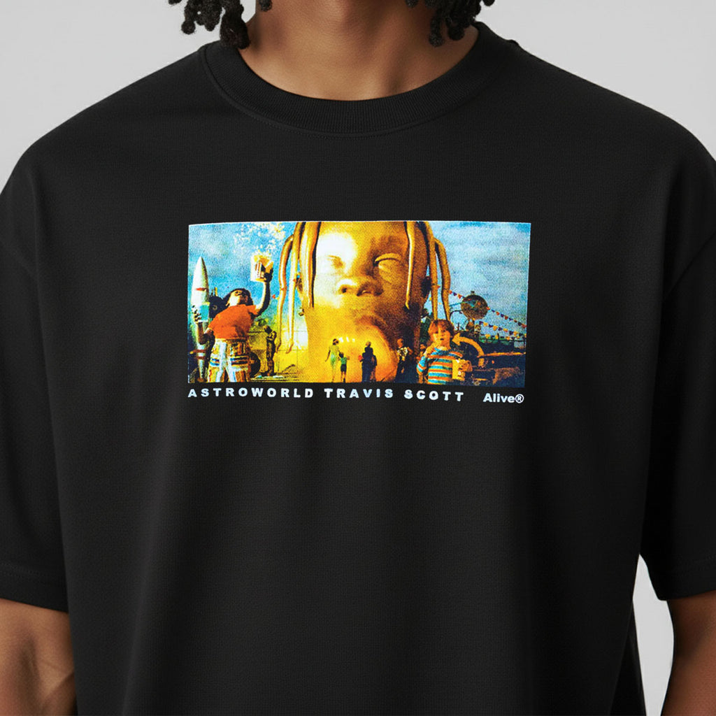 Camiseta Alive Astroworld Preto