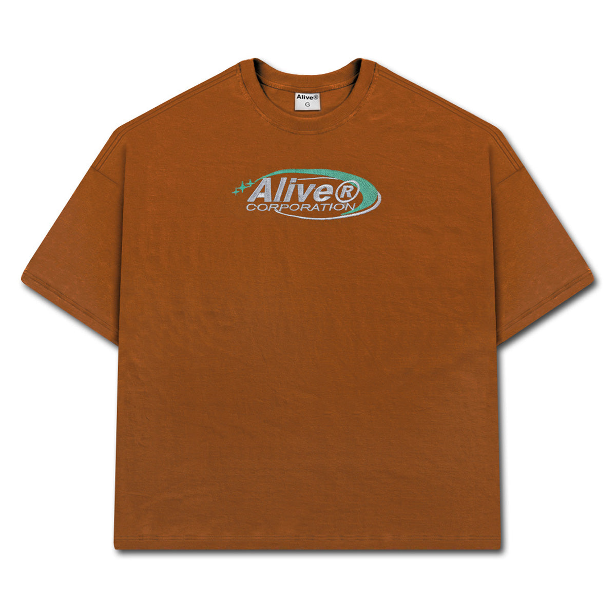 Camiseta Alive Oversized New Corporation Marrom