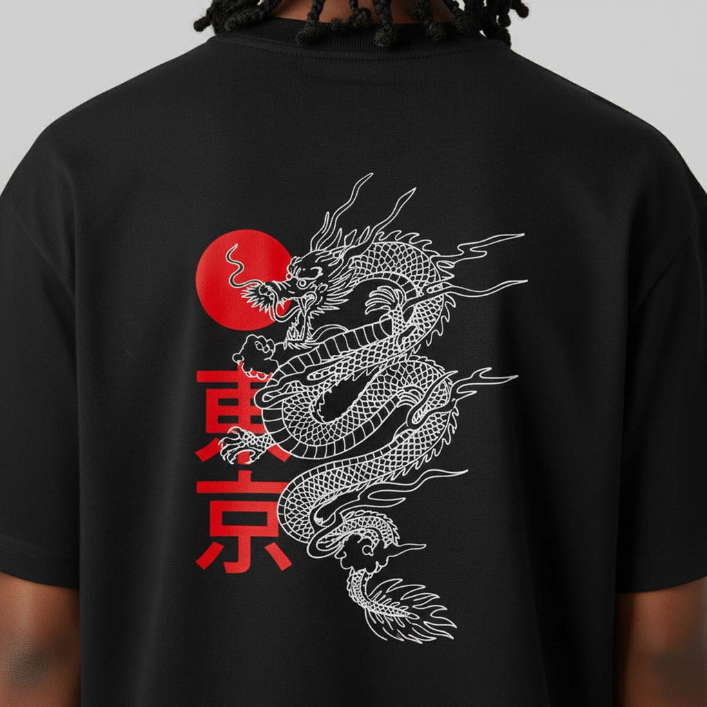 Camiseta Alive Eastern Dragon Preto