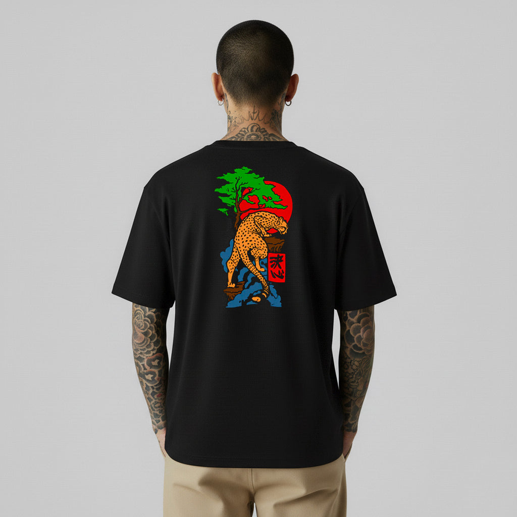 Camiseta Alive Guepardo Preto