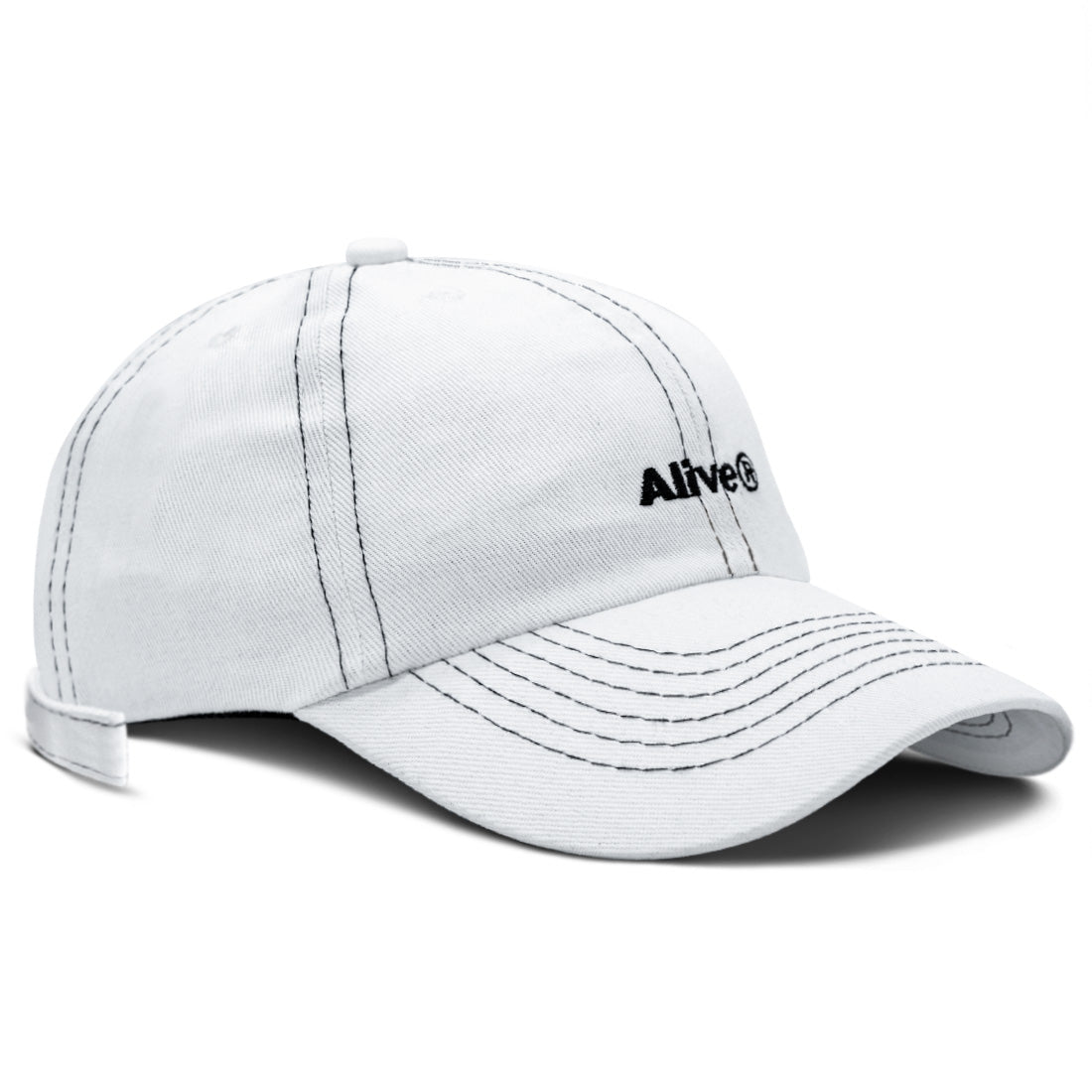 Boné Alive Dad Hat Black Line Branco
