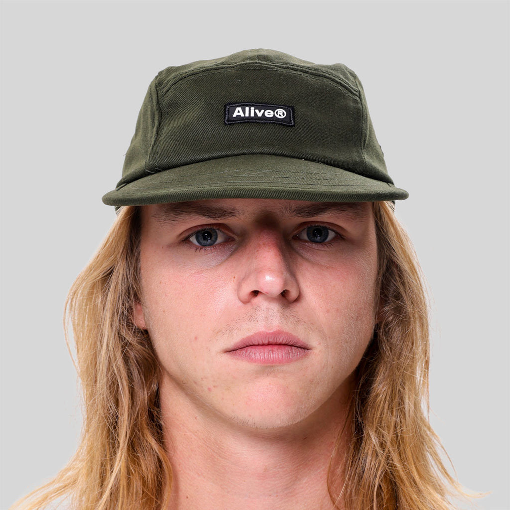 Boné Alive Five Panel Patch Verde Texas