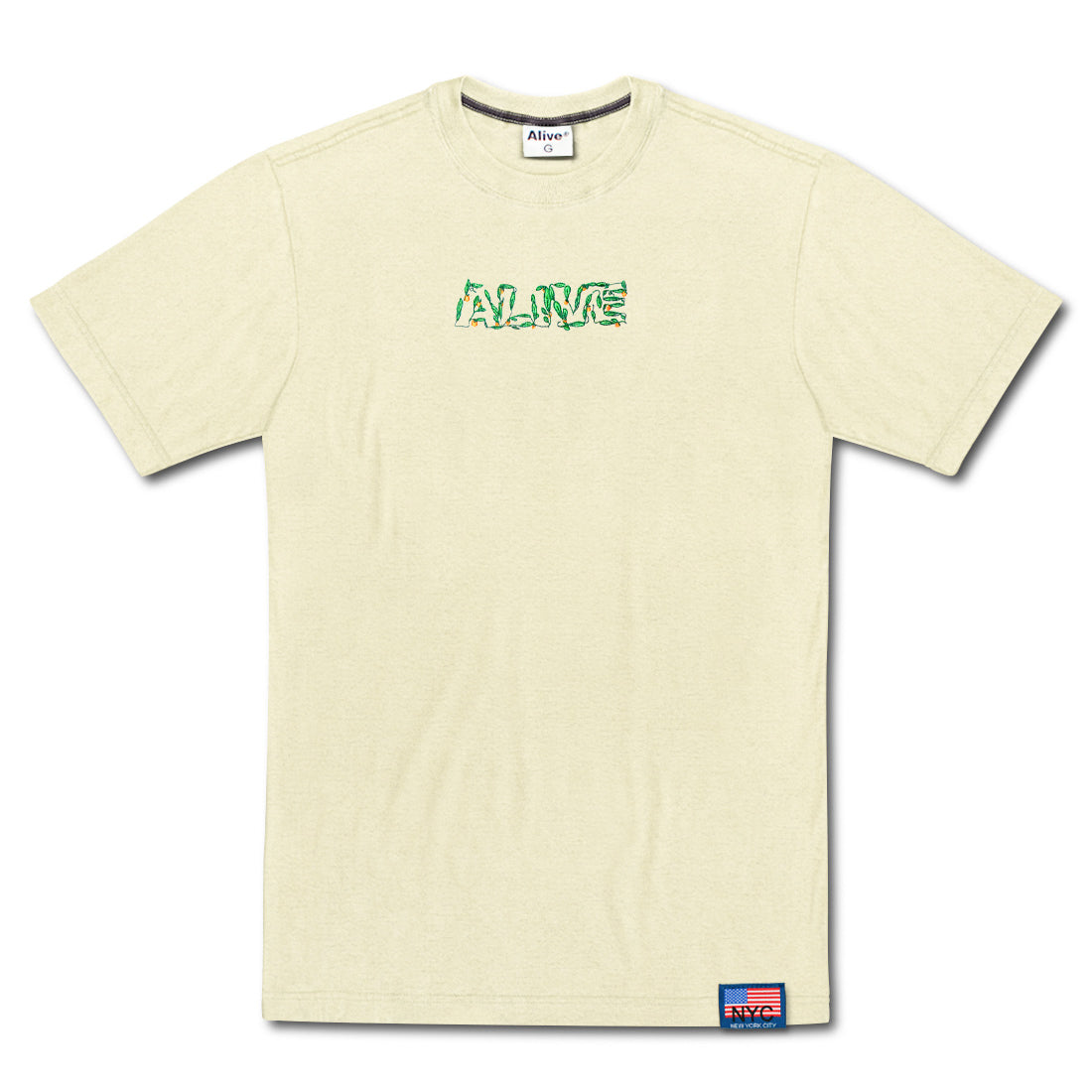 Camiseta Alive Orange Off White