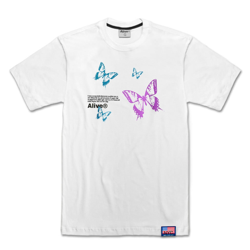 Camiseta Alive Butterfly Effect Branco